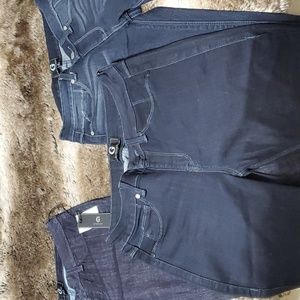 Three pair Giuliana jeans dark blue extra small